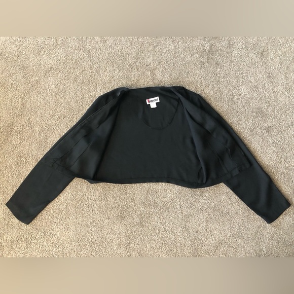 TJuniors cropped blazer bolero size 11/12 Vintage party evening pearls buttons - Picture 7 of 12